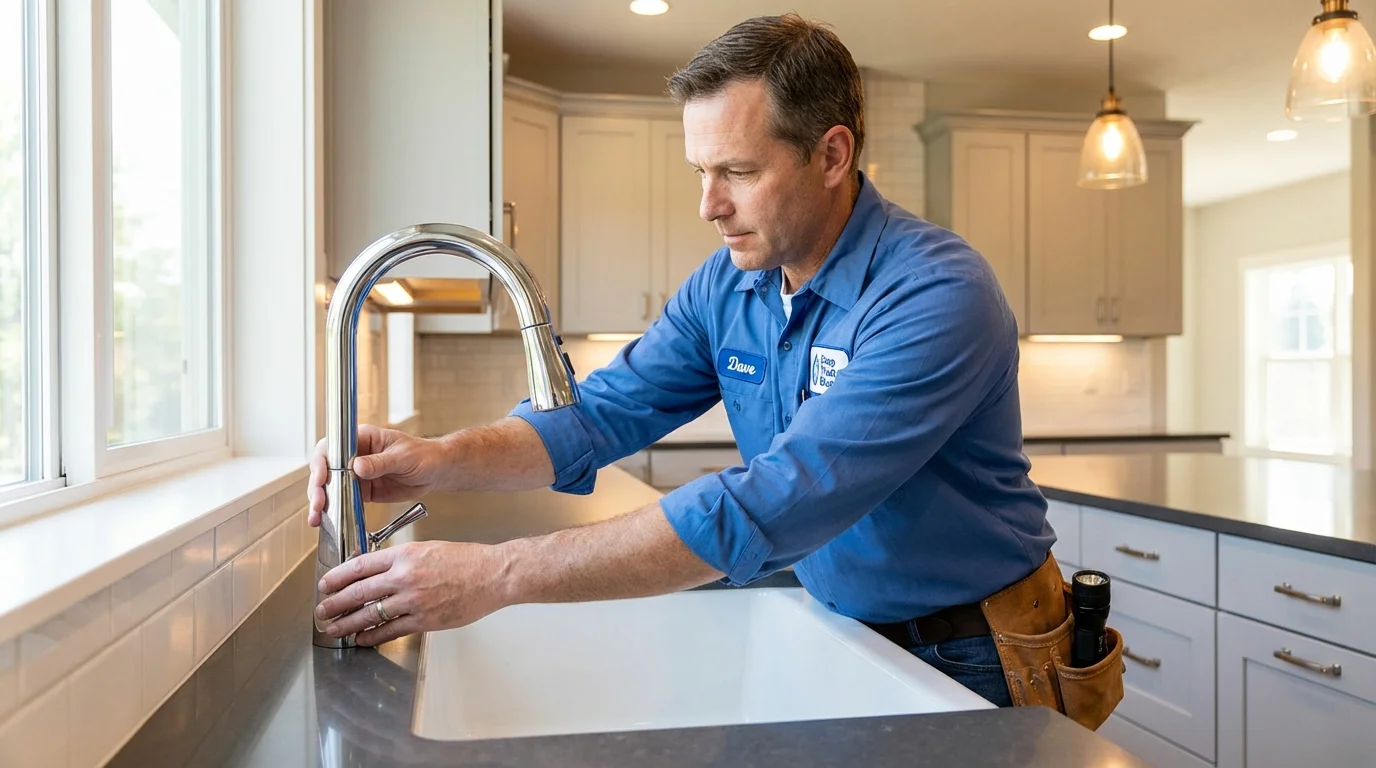 Kitchen faucet installation by Johns Plumbing LLC in Saint Johns